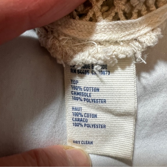 American Eagle Ivory Crochet Dress Sz L - Picture 6 of 7